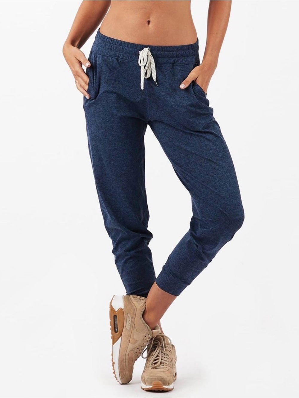 Vuori Performance Joggers Midnight Heather Blue Size Large